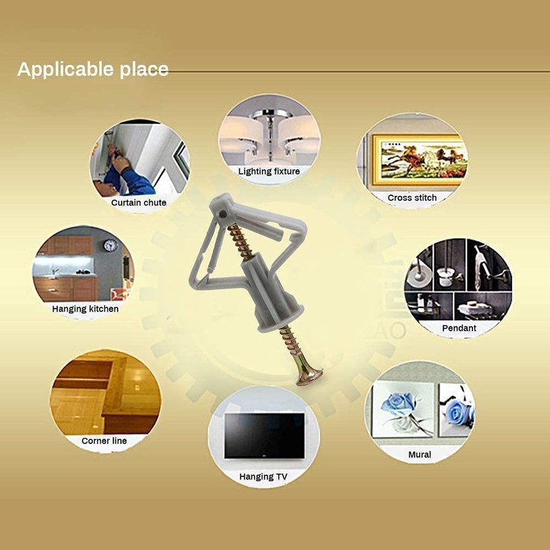 Plasterboard Wall,Plugs and Screws/Wall Fixing Plastic Expansion/Plug Anchor Bolts Anti