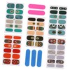OHPHCALL 15sheets Bohemian Style Nail Art Stickers Decals Nail Art