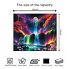 Avinyl Blacklight Mountain Wall Tapestry for Bedroom Aesthetic, Black Light