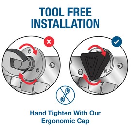 SEAVIEW Vault Pro Transom Drain Plug | Drain Plug + Garboard + Gasket | Top Boat Plug & Ibex Innovation Winner | No Tools Required for Loosening The Boat Drain Plug | Stainless Steel