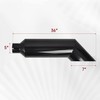 FGJQEFG 5 Inch Inlet 7 Inch Outlet Gloss Black Stainless
