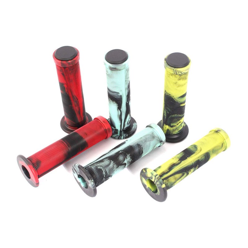 KHE Acme 2-Tone BMX Grips 130 mm with Flange Black