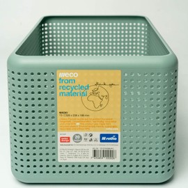 Rotho, Madei, storage box without lid 13 l, Plastic (PP) BPA-free, green, 13l (32,6 x 23,8 x 18,8 cm)