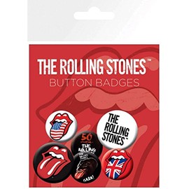 GB Eye The Rolling Stones Lippen Abzeichen Pack