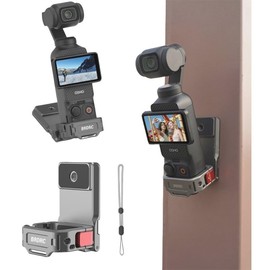 DJI Osmo Pocket 4 Pro/Pocket 4 3 Extension Adapter Aluminum Magnetic Mount Magnetic Mount Desktop Stabilizer Mount Accessory with Cold Shoe Slot/GOPRO/ACTION Connection Port, Easy to Carry