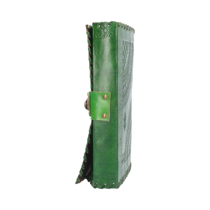 Nemesis Now Greenman Leather Journal With Lock 28cm Green