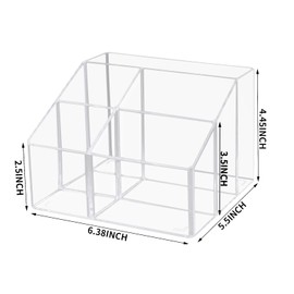 Acrylic Desk Organizers, Clear Pen Holder and Pencil Holder Display Stand for Office, School and Home