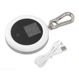 Infrared Mini CO2 Detector 3 in 1 Portable LCD Temperature Humidity Air Analyzer for Home Indoor Travel White