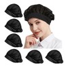 6 Pack Adjustable Chef Cap Mesh Cooking Hats Food Service