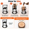 Iron Firewood Splitting Wedge for Home Wood Prep – Portable