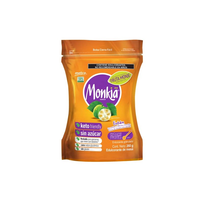 Enduzante Monkia, Monk Fruit, 260g, Pequeño