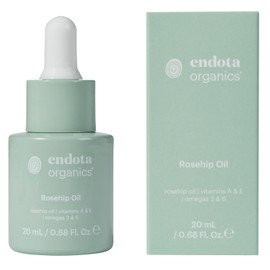 endota Organics Rosehip Oil 20 ml, organic rosehip oil to hydrate, rejuvenate and reduce the signs of ageing.