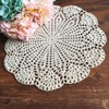14 Inch Round 100% Cotton HANDMADE Crochet Lace Doilies Placemat