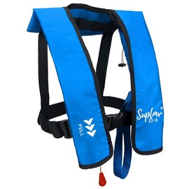 Suptmv Inflatable Life Jacket Life Vest Basic Automatic/Manual (MC901-150A-BLU)