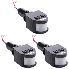 Aqevn 3pcs Black Motion Detector Motion Sensor Light Switch Outdoor Pir DC 12V Motion Sensor Pir Sensor