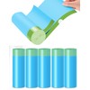 100pcs Small Tear-Free Drawstring Trash Bags 1.1 Mil Thick 4