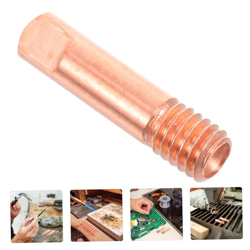 SHINEOFI 10pcs Copper Welding Tips for Mig Welding High Conductivity