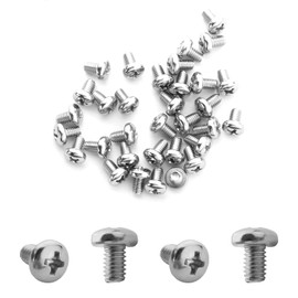 MroMax M4 x 6mm Machine Screws Phillips Head Screw 304 Stainless Steel Silver Grey Pack of 30