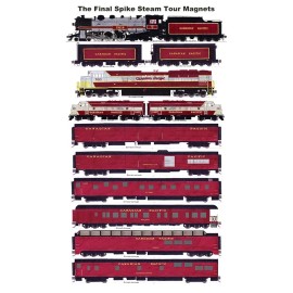 Canadian Pacific #2816 Final Spike Steam Tour 12 magnets Andy Fletcher