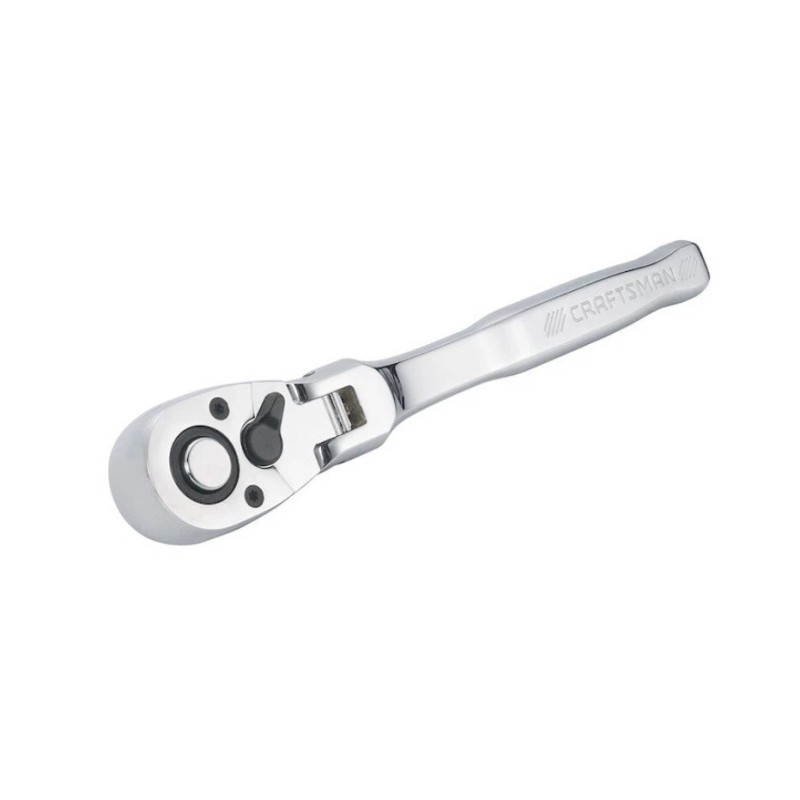 Craftsman 72-Tooth 1/2-in Drive Full Polish Handle Flexible Head Ratchet