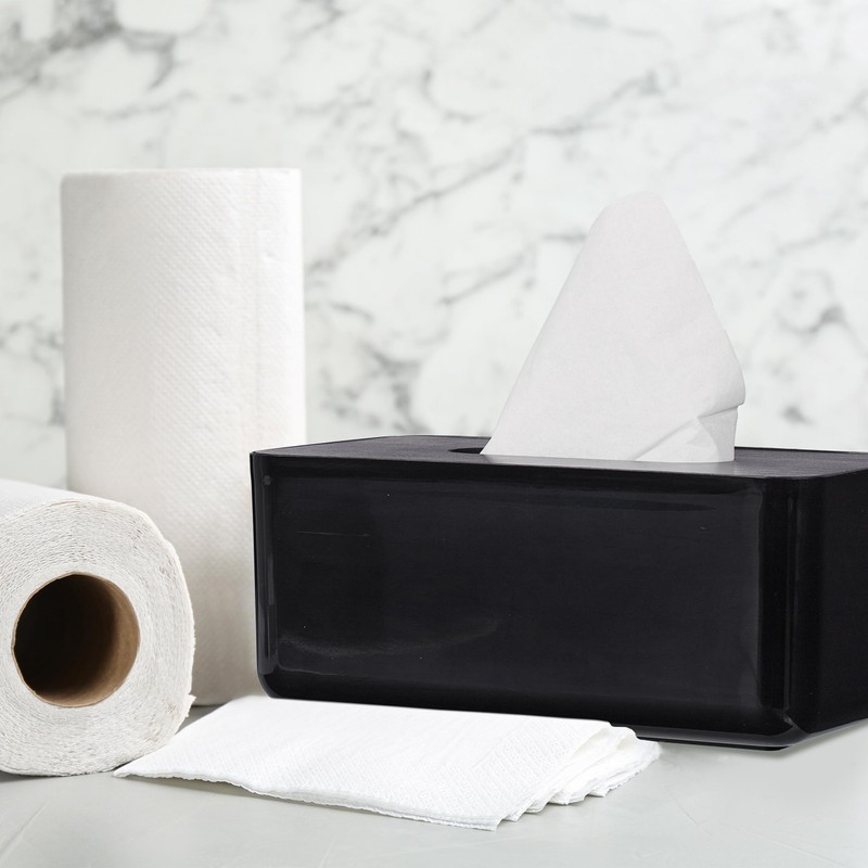 Relaxdays Tissue Box with Lid for Bathroom, Tissue Box, Modern