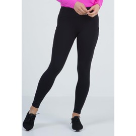 IBKUL Women’s Performance Leggings with Pockets – High Waist, Stretch Fit, Side & Back Zipper Pockets 75000 Midnight/Solid/S