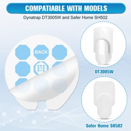 Qualirey 30 Pack Replacement Glue Cards Compatible with Dynatrap DT3005W Dot and Safer Home SH502 Plug in Indoor Fly Trap, Indoor Plug in Mosquito Trap Refills Glue Cards