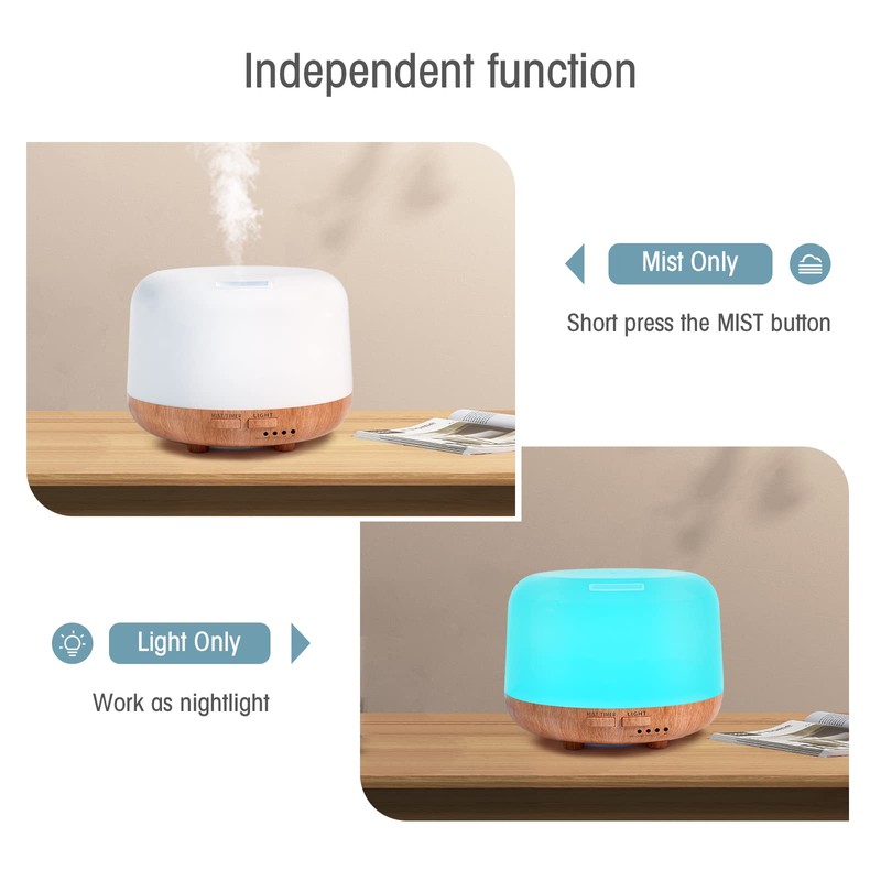SPLITSKY Aromatherapy Essential Oil Home Diffuser with Remote Control, 300ML