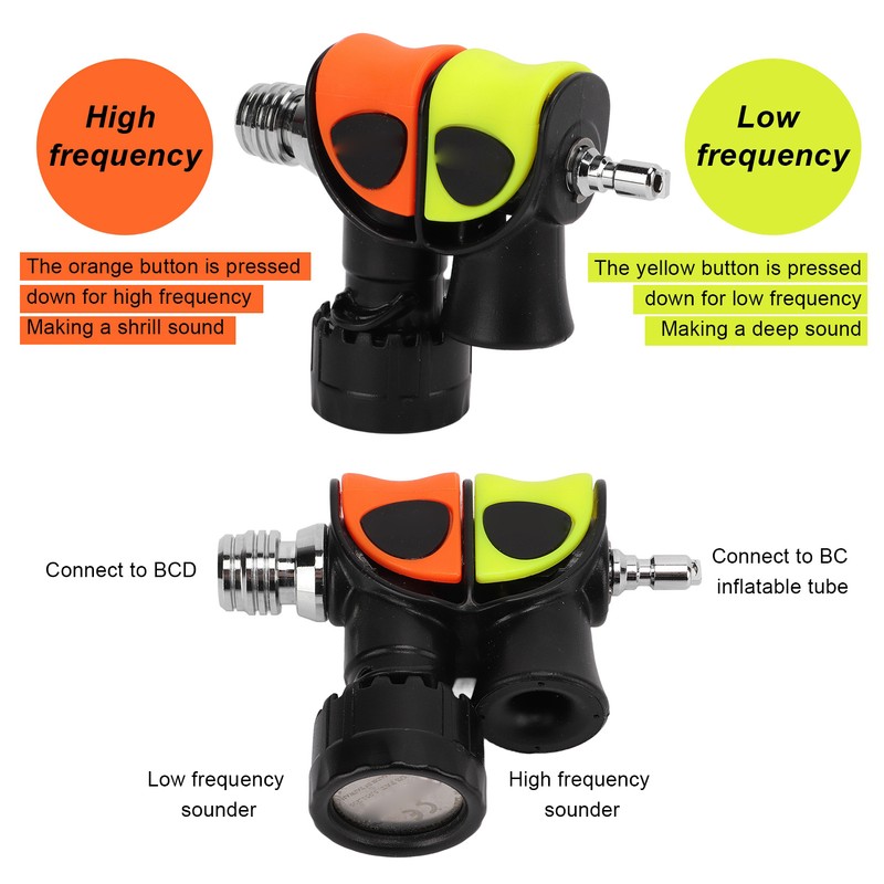 Diving Buzzer Sounder Double Frequency Underwater Universal Signal Acoustic Generator
