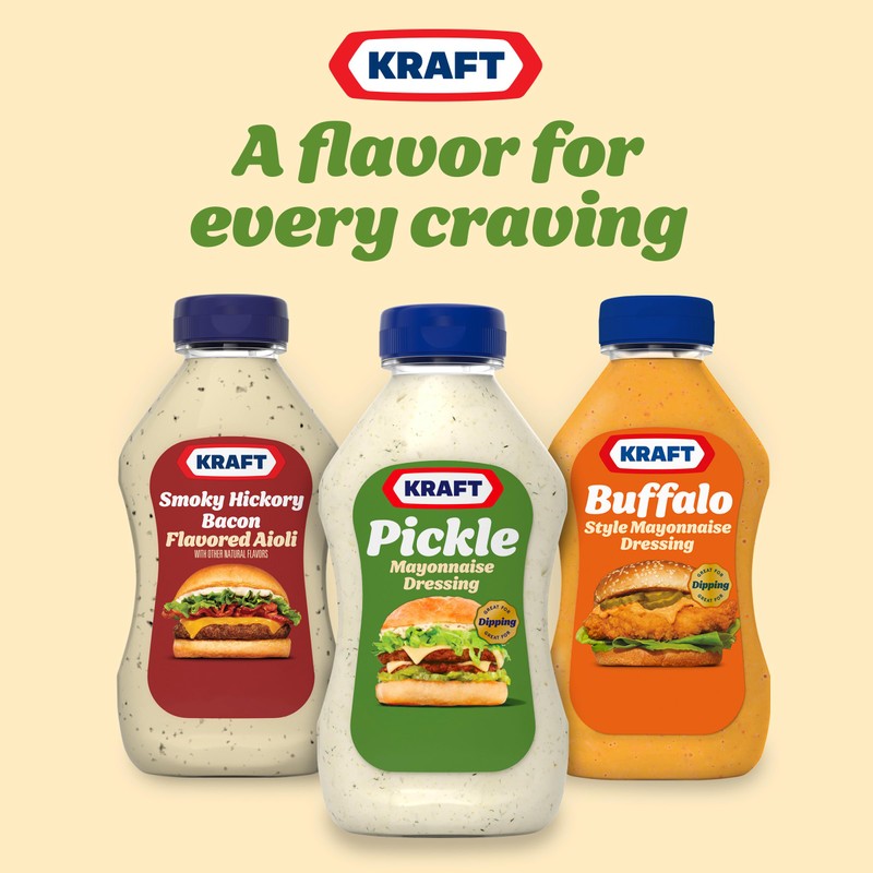 Kraft Pickle Mayonnaise Dressing, 12 fl oz Bottle
