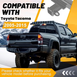 Kojem Class 3 Trailer Hitch Compatible with 2005-2015 Toyota Tacoma 2” Receiver Tow Hitch Powder Coated