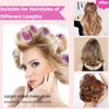 Hair Rollers Set 24 Pcs, Hair Curlers With 12 Pcs
