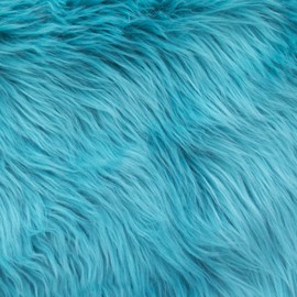 The Fabric Exchange Luxury Yard (F.E. (Turquoise) Shag 60 Inch Fabric