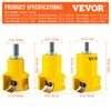 VEVOR Tenon Cutter, 1"/25.4mm & 1.5"/38mm & 2"/50.8mm, Premium Aluminum