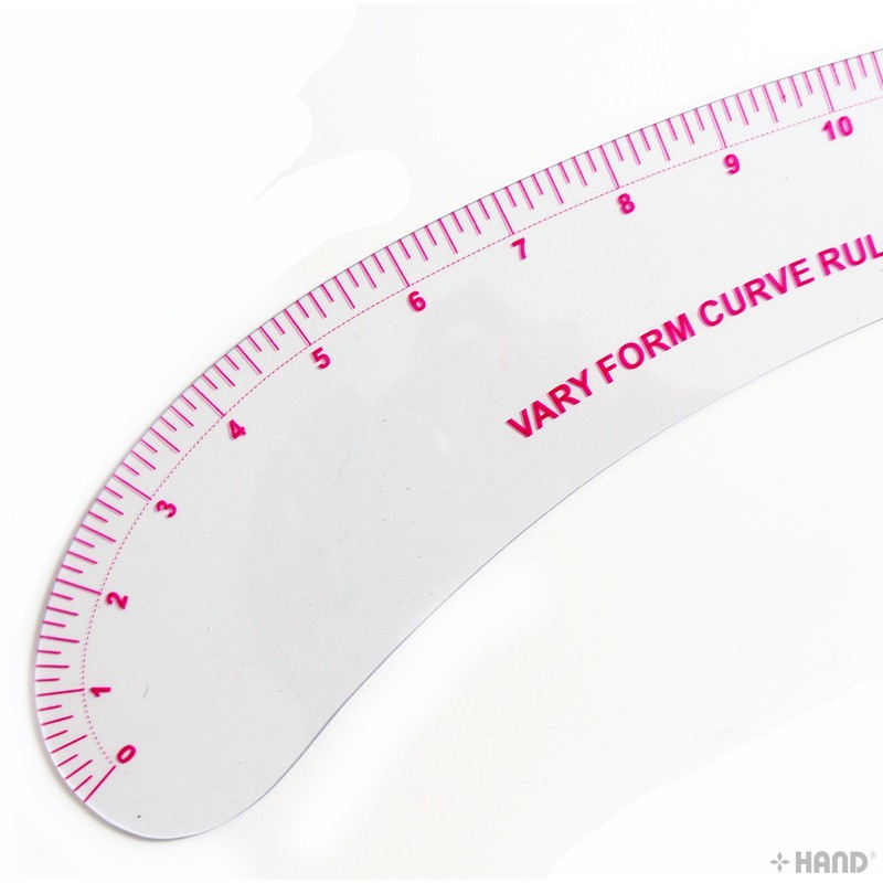 HAND Metric Vary Form Curve Ruler NO.12-118, Flexible,18 Inches