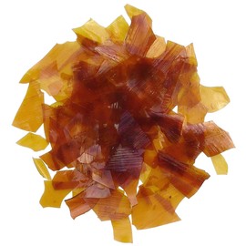 Dabria Dewaxed Orange Shellac Flakes. (Orange, 4 oz)