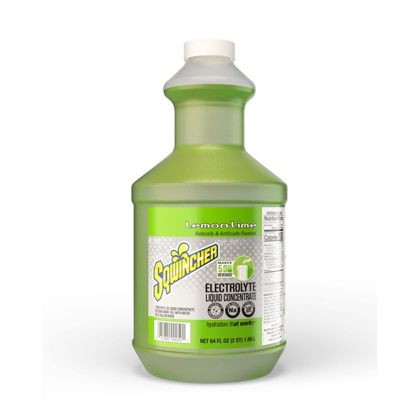 Sqwincher Sqwincher Liquid Concentrate, Lemon Lime, 64 fl oz (Pack