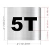 Apartment number 5T sign - UNIT NUMBER 5T SIGN (SILVER,
