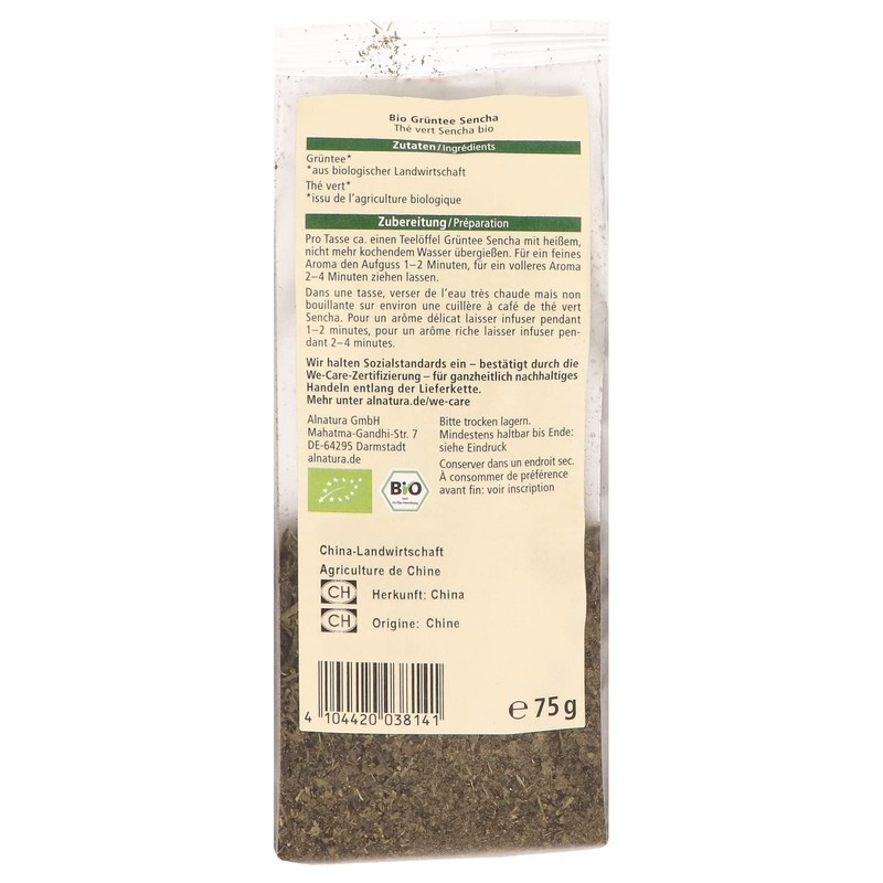 Alnatura Organic Green Tea Sencha, 75 g