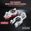 2PCS Battery Terminal Connector, Positive & Negative Auto Battery Cable