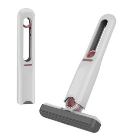 Mini Mop, Multifunctional Mini Handy Mop, Folding, Water Absorption, Sponge Mop, Hand Wash, Small for Wet or Dry Use, Portable Mini Cleaning Mop, Suspension Storage, Easy to Use with One Hand, Screen