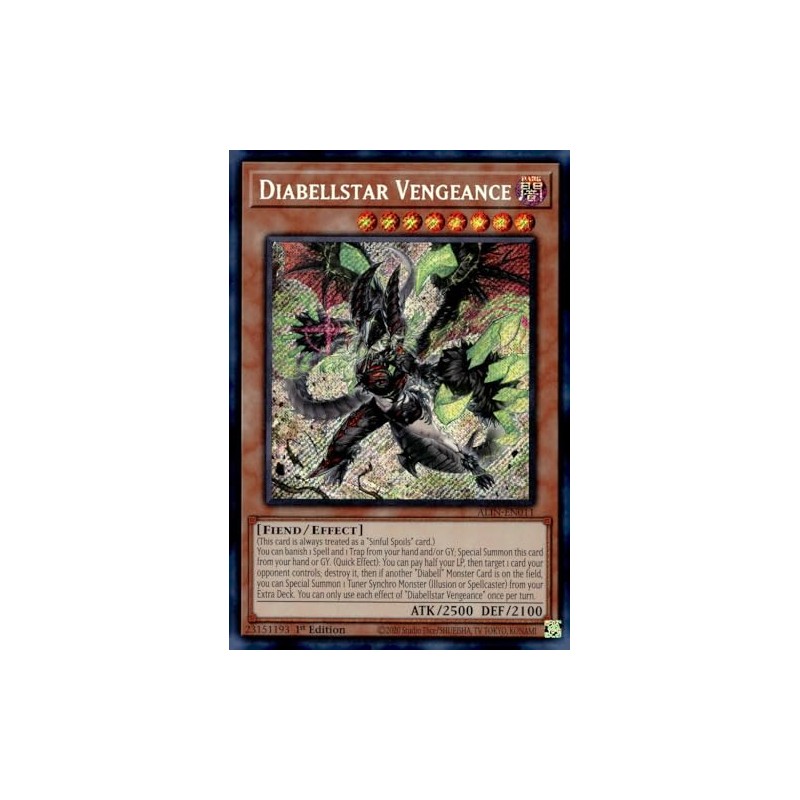 Diabellstar Vengeance - ALIN-EN011 - Secret Rare - 1st Edition