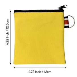 JREEPEE Stylish Canvas Travel Makeup Bag Durable Zipper Coin Pouch Multi-Functional Organizer for Everyday Use Cotton Canvas Effortlessly Organizes Cosmetics Earphones and Small Items