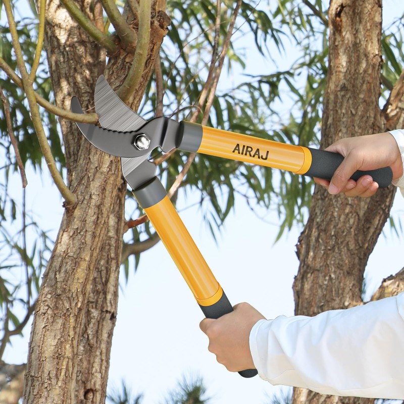 AIRAJ Bypass Loppers for Gardening | 16 Inch Garden Shears