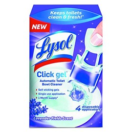 Lysol Automatic Toilet Bowl Cleaning Click Gel, Lavender Scent, 4 Count (Pack of 5)