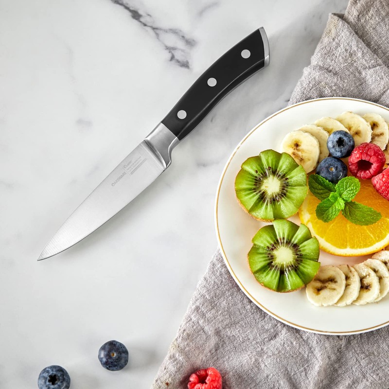 OAKSWARE Paring Knife, 4 inch Small Kitchen Knife Ultra Sharp