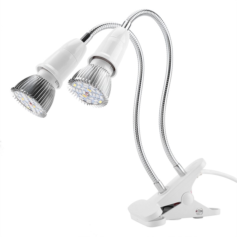 Dual Head 56 LED Indoor Desk Plant Flower Grow Light