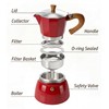 AGOGO Milano Moka Pot Stovetop Espresso Maker with 100 Paper