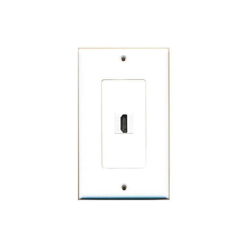 RiteAV HDMI 2.0 Wall Plate 1 Gang Decorative - 1