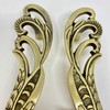Knobs By Blossom Solid Brass Antique Pair Peacock Long Handles,